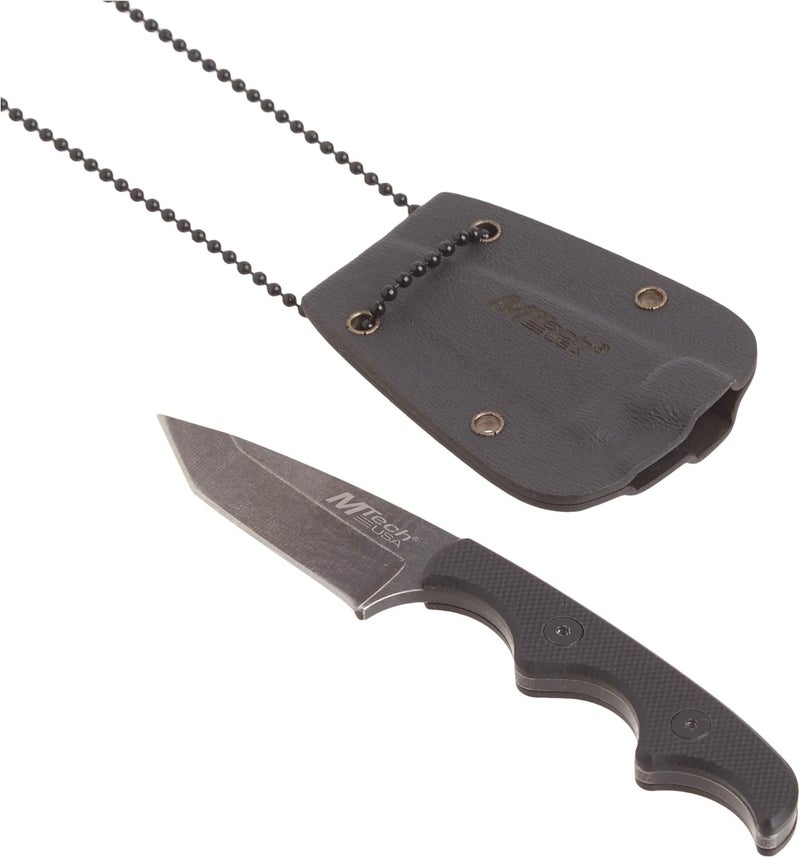 MTECH USA MT-673 Fixed Stainless Steel Blade,5",Black - Image 1